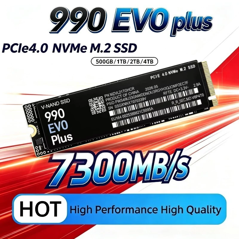 M.2 Nvme 4Tb Pcie 4.0 Ssd - 990 EVO Plus 500GB～4TB TLC 3D