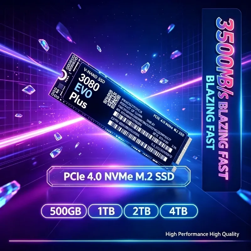 M.2 Nvme 4Tb Pcie 4.0 Ssd - 3080 EVO Plus 1TB、2TB、4TB M.2 NVMe