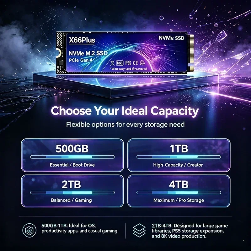 NVMe M.2 SSD PCIe 4.0 X66Plus： - M.2 Nvme 4Tb Pcie 4.0 Ssd のレビューと価格
