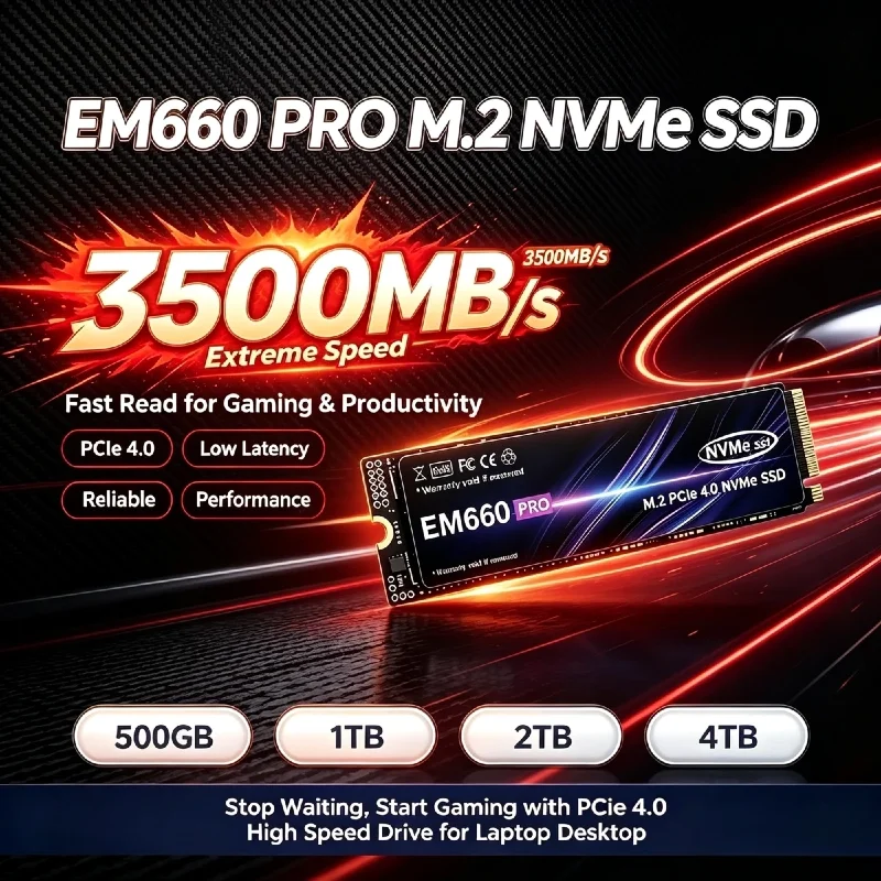 EM660 M.2 NVMe PCIe 4.0 SSD 50 - M.2 Nvme 4Tb Pcie 4.0 Ssd のレビューと価格