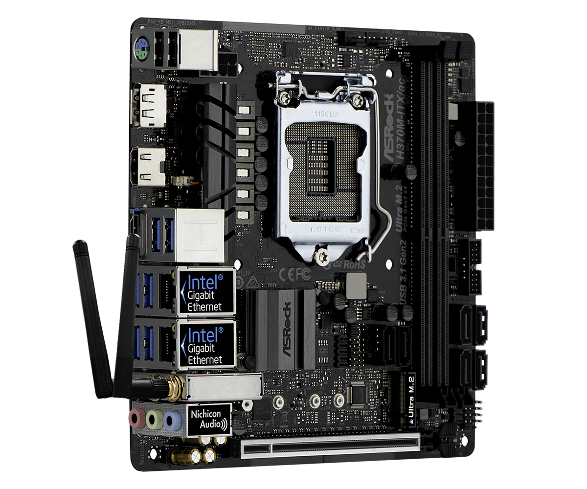ASRock H370M-ITX/ac Mini-ITX マ - B650 Itx Motherboard Wifi のレビューと価格