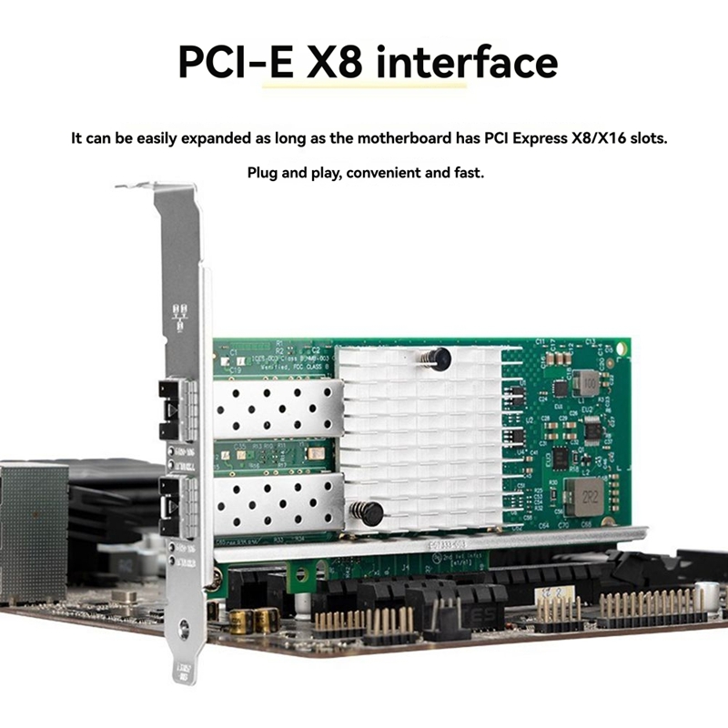 X520-DA1 10Gb SFP+ デュアルポートネットワ - 10Gb Sfp+ Pcie Network Card Dual Port のレビューと価格