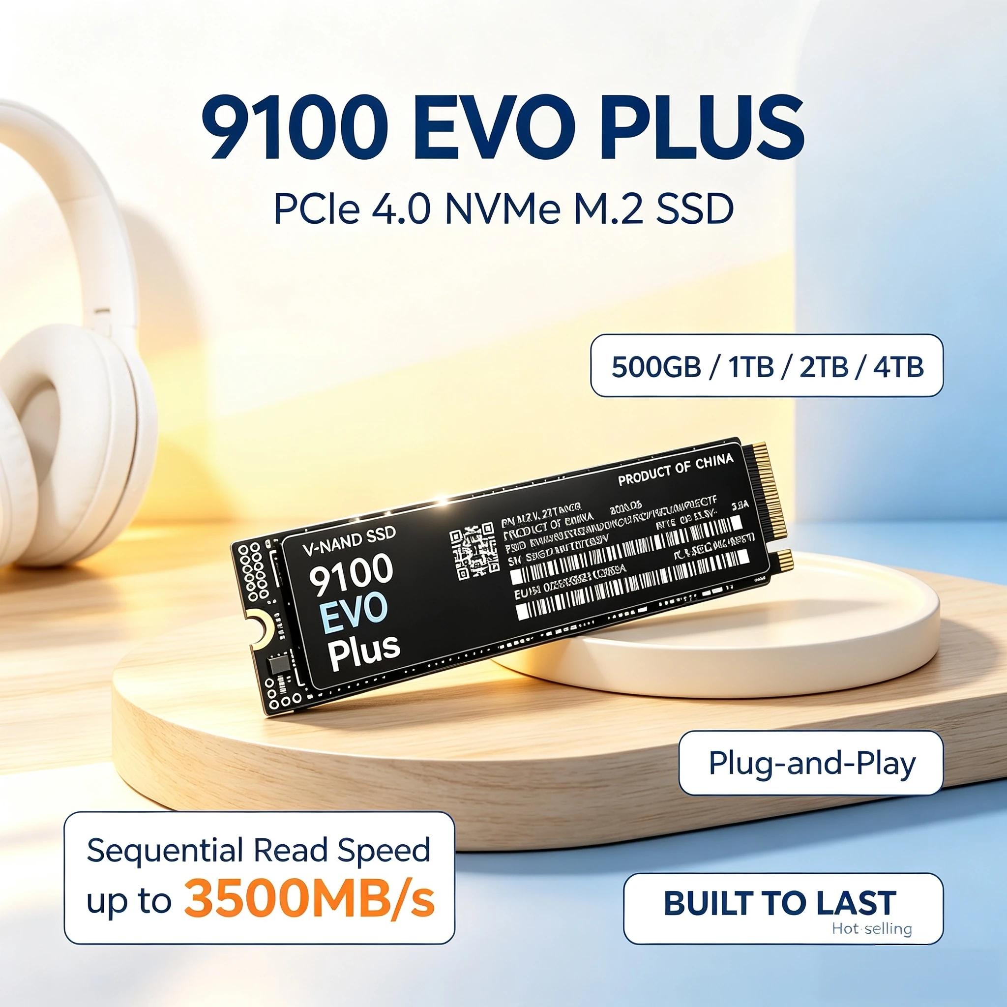 9100 EVO PLUS M.2 NVMe SSD：ゲーム - M.2 Nvme 4Tb Pcie 4.0 Ssd のレビューと価格